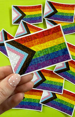 Quilty Pride Flag Sticker: Default Title