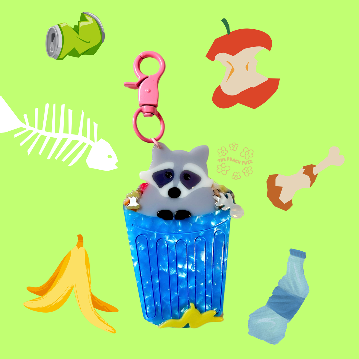 Trash Panda Keychain
