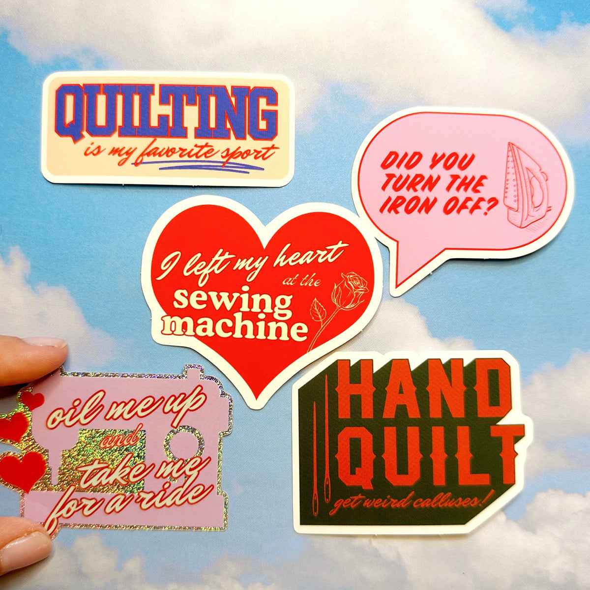 Callosity Sticker Hand quilt: get weird calluses! Sticker – French Fry Quilt Company