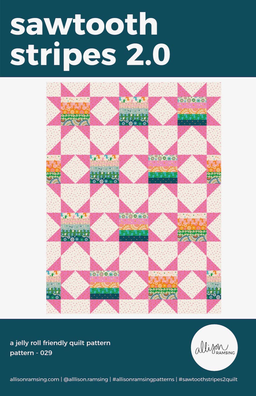 Sawtooth Stripes 2.0 Quilt Pattern - Printed
