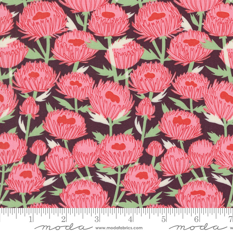 Love Letter || November Florals Merlot || Cotton Quilting Fabric