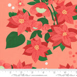 Tiny Christmas || Poinsettia Carnation || Cotton Quilting Fabric