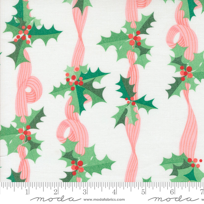 Tiny Christmas || Holly Snow || Cotton Quilting Fabric