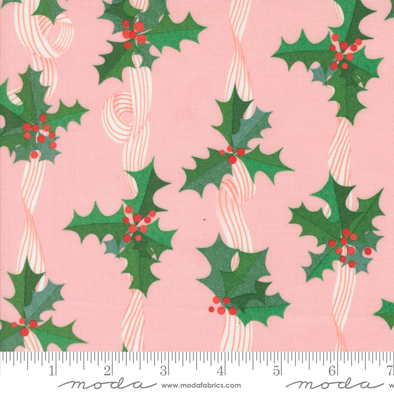 Tiny Christmas || Holly Cotton Candy || Cotton Quilting Fabric