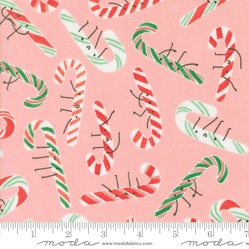 Tiny Christmas || Candy Cane Cotton Candy || Cotton Quilting Fabric