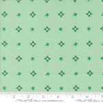 Tiny Christmas || Christmas Star Mint || Cotton Quilting Fabric