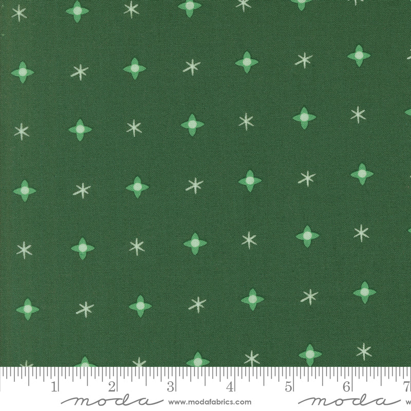 Tiny Christmas || Christmas Star Pine || Cotton Quilting Fabric