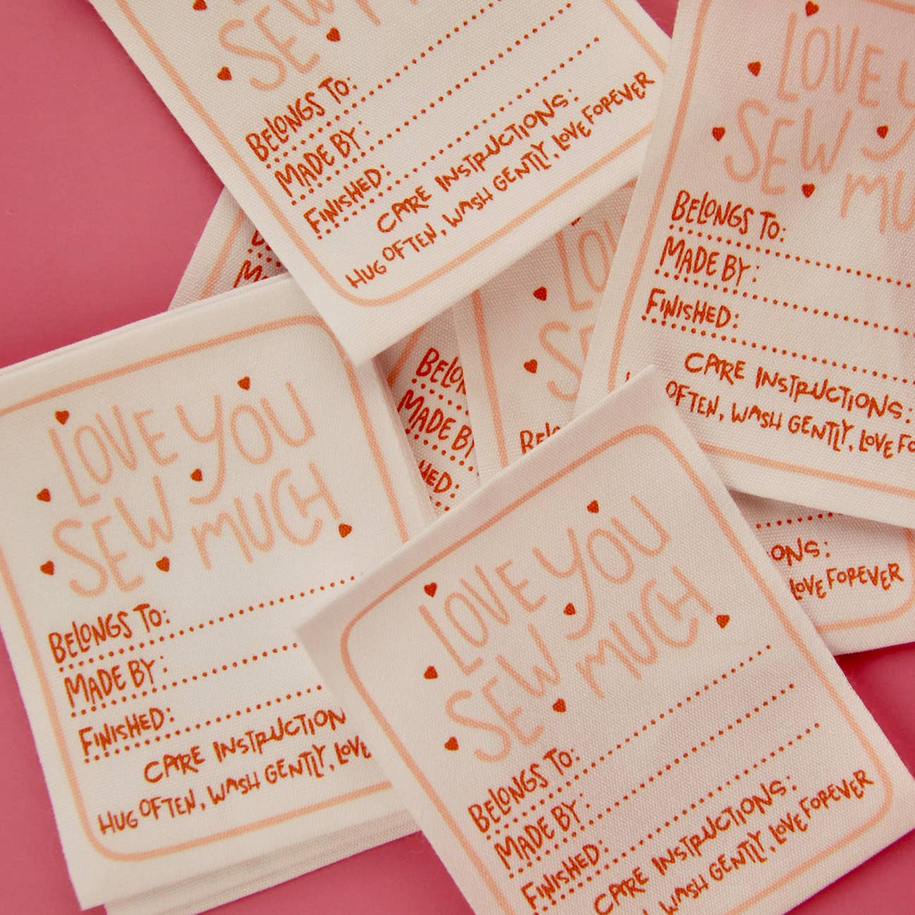 Love You Sew Much - Designer Woven Cotton Labels   