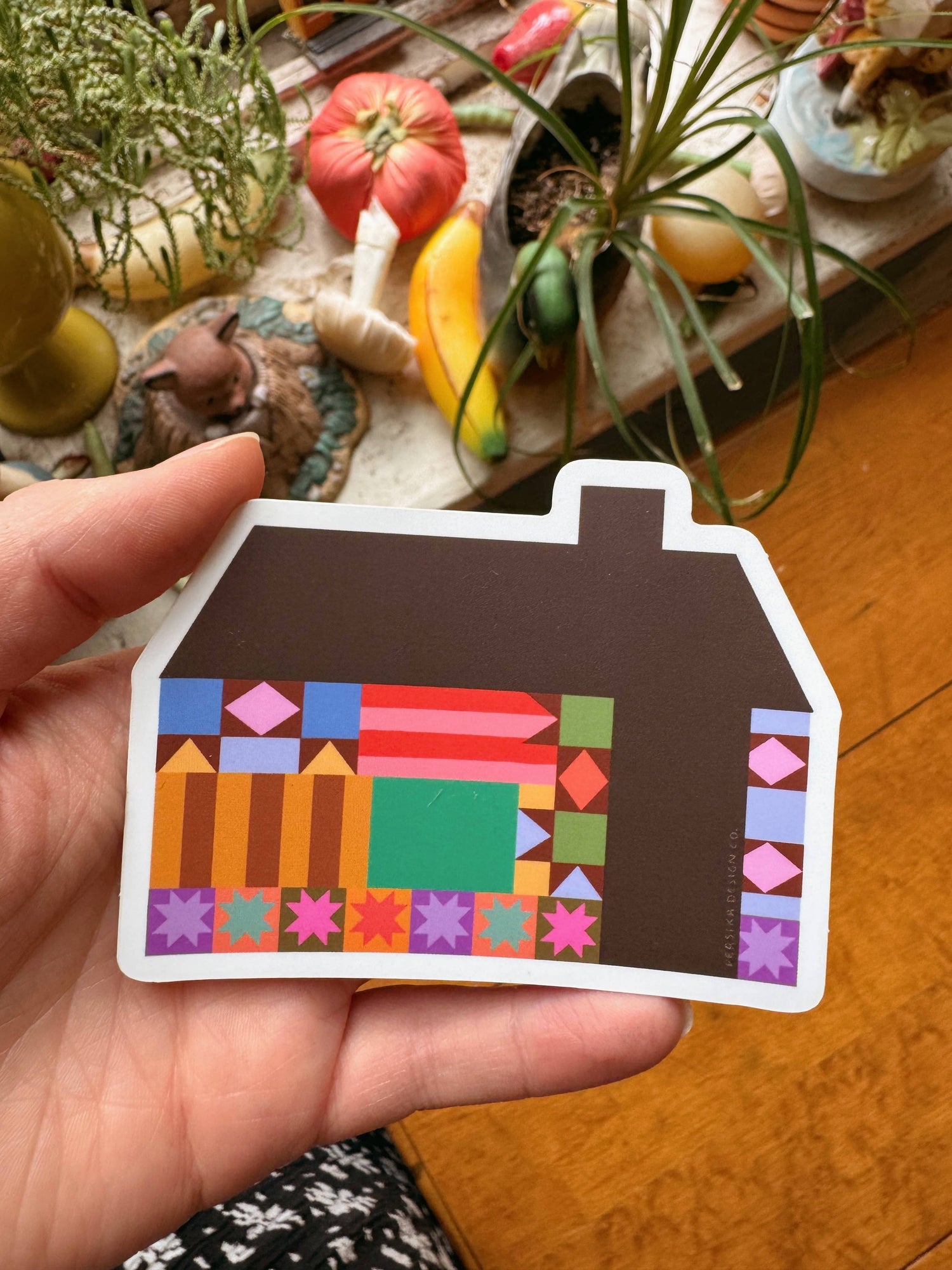 Quilt House Sticker
