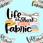 Buy The Fabric Vinyl Sticker