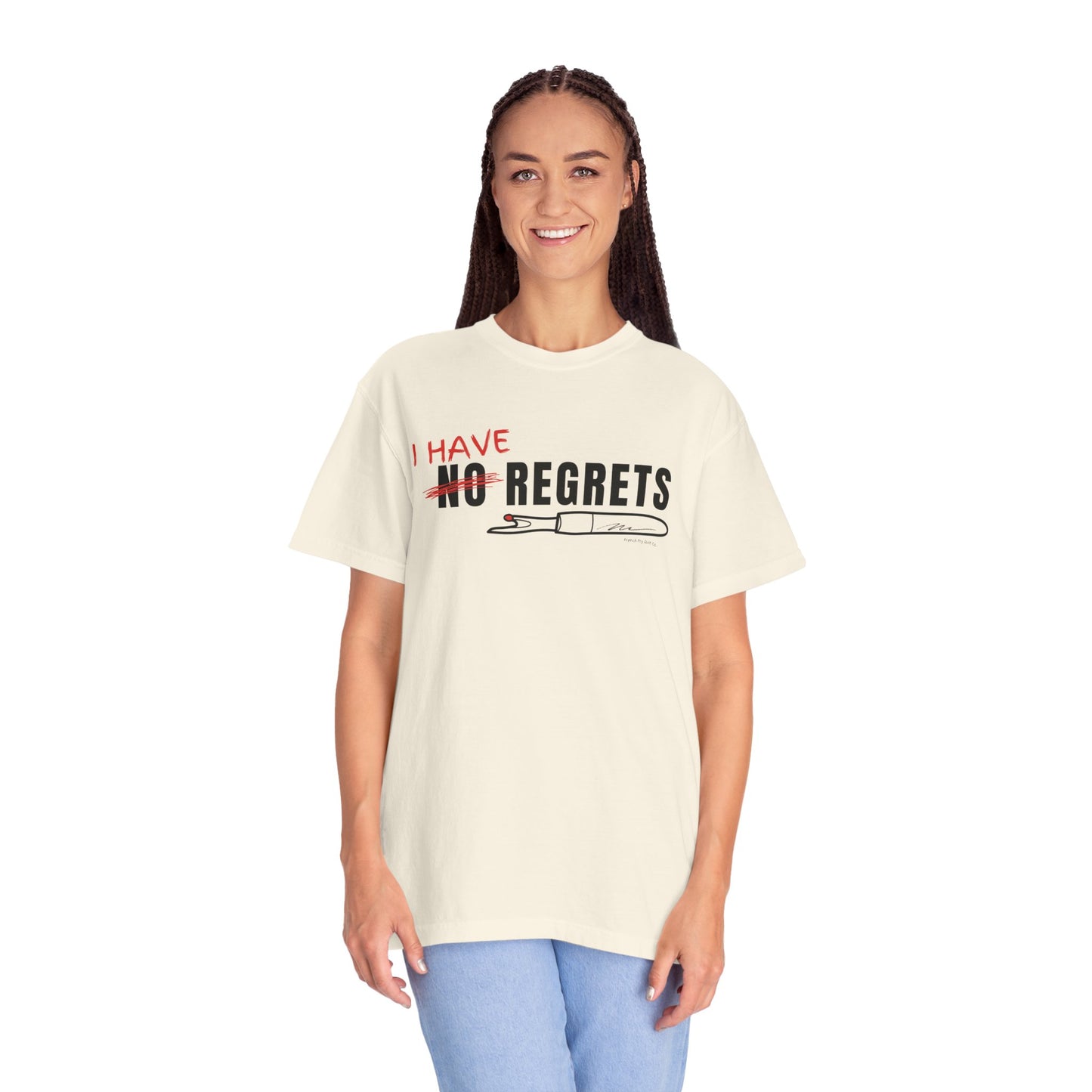 "I Have Regrets" Unisex Garment-Dyed T-shirt