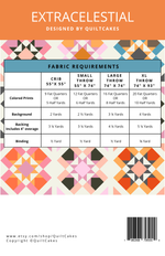 Extracelestial Quilt Pattern Printed