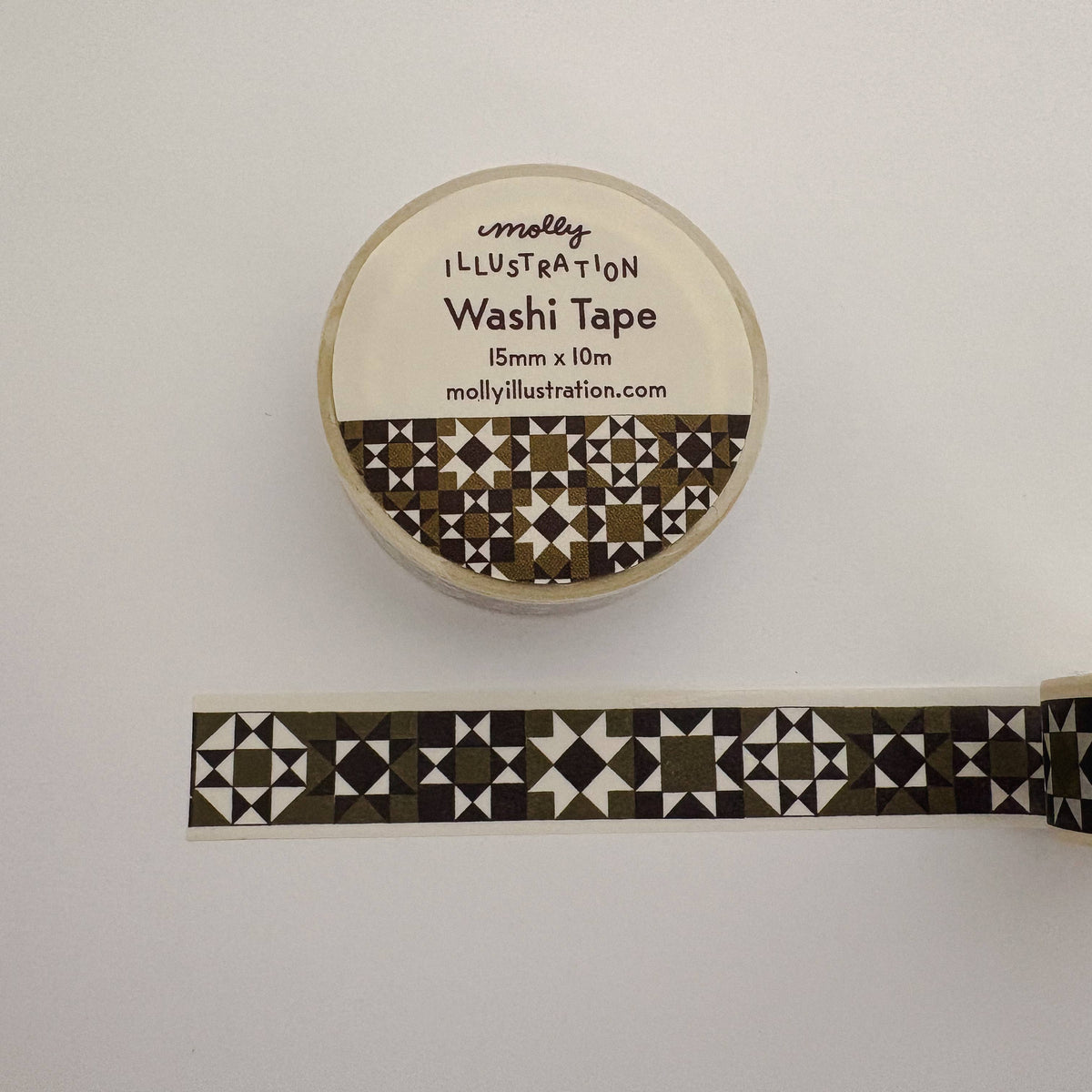 Olive Quilted Decorative Washi Tape