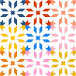 Star Flurry Quilt Pattern Printed