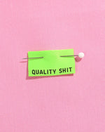 Quality Shit Woven Labels (Neon) | 6 labels