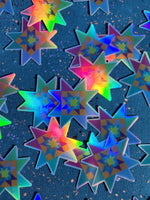 Star Stacked | 2.5" Holographic Star Quilt Block Sticker