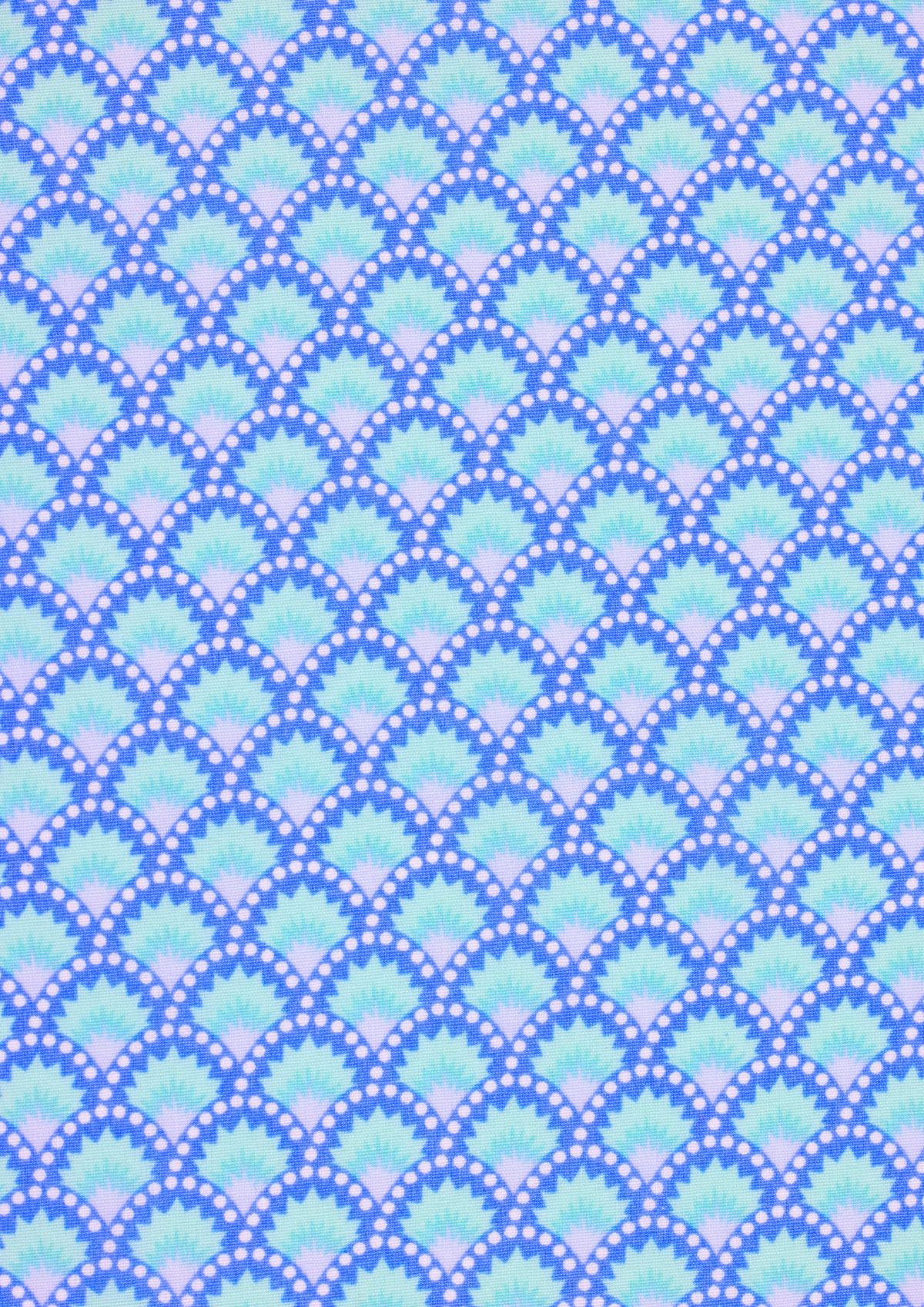 Wasabi washed blue cotton coupon: Bleu clair / Wasabi washed blue