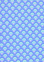 Wasabi washed blue cotton coupon: Bleu clair / Wasabi washed blue