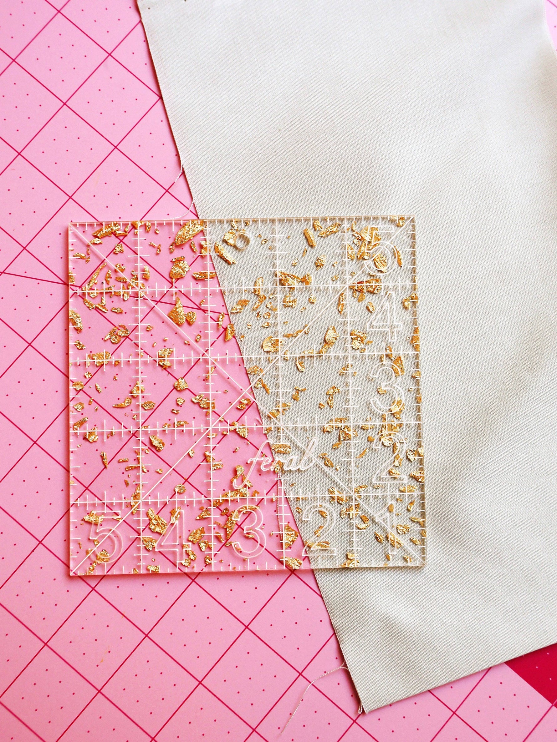 Charm square ruler: Iridescent