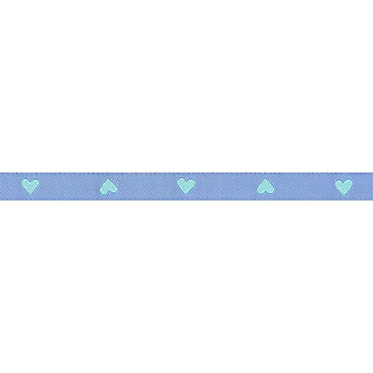 Hearts and Sparks - Hearts in Turquoise - 3/8" width - by Melody Miller - BTY