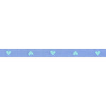Hearts and Sparks - Hearts in Turquoise - 3/8" width - by Melody Miller - BTY