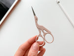 Bird scissors, small sewing scissors, stork scissors: Lavender