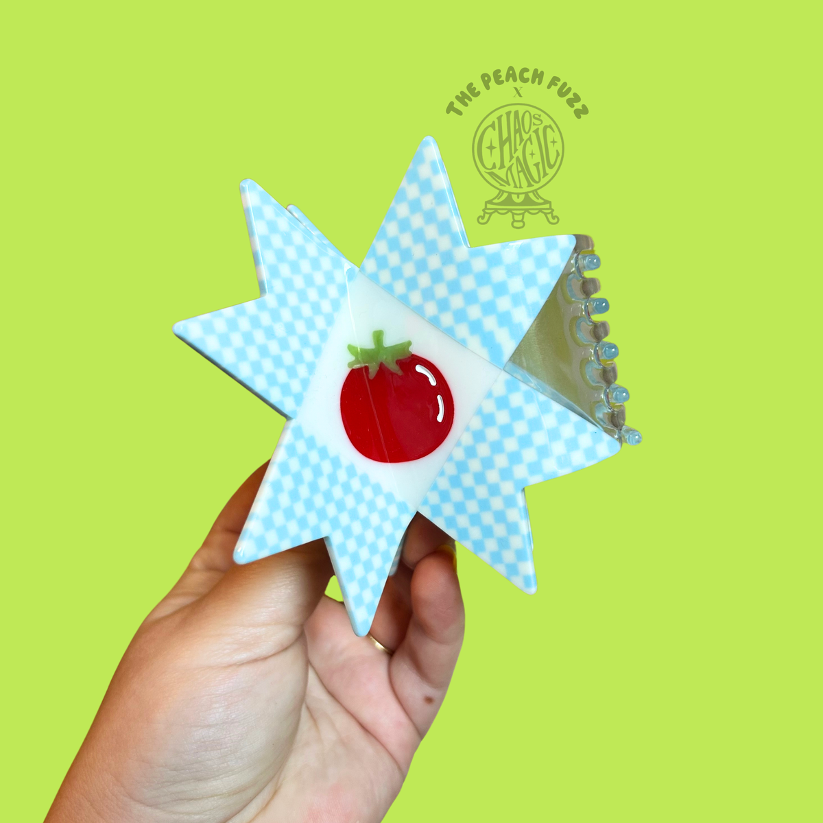 Tomato Quilt Hair Claw TPF x Chaos Magic Studio