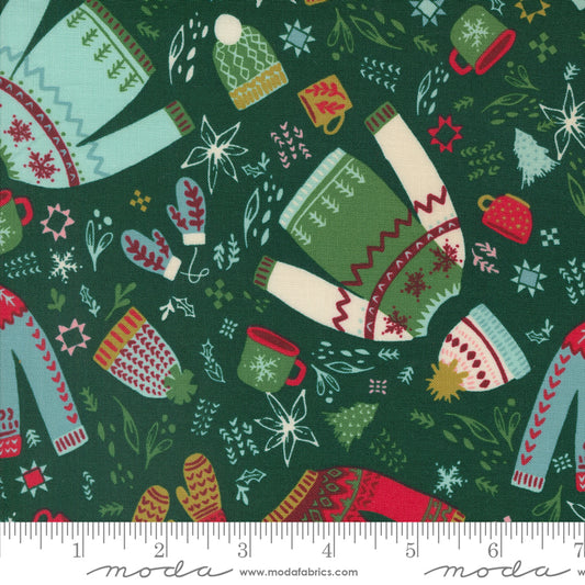 Cozy Wonderland || Cozy Please Pine || Cotton Quilting Fabric