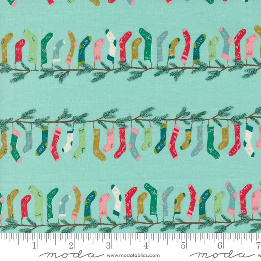 Cozy Wonderland || Stockings Icicle || Cotton Quilting Fabric