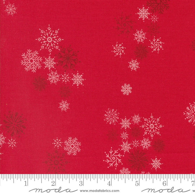 Cozy Wonderland || Snowflake Berry || Cotton Quilting Fabric