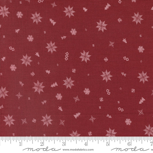 Cozy Wonderland || Knit Burgundy || Cotton Quilting Fabric