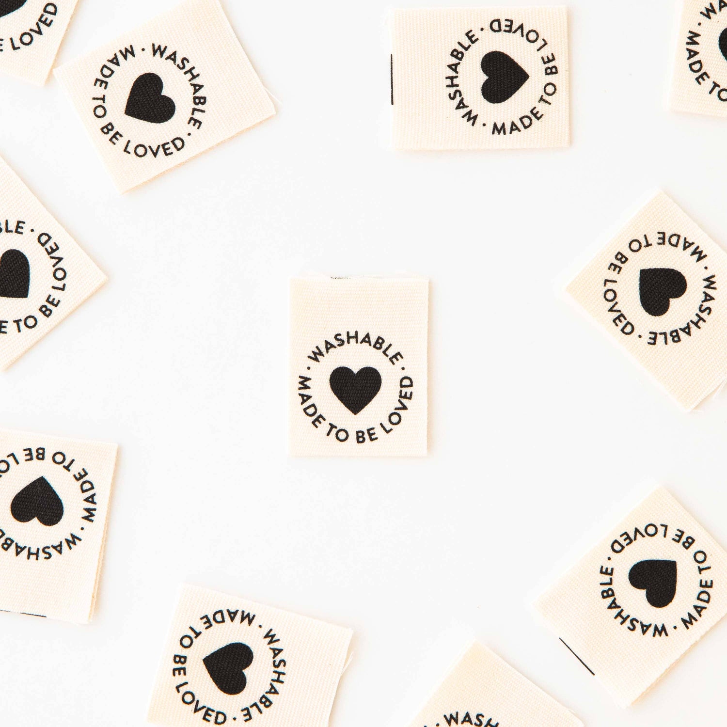 Washable Organic Cotton Labels