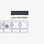 Finally Fucking Finished Woven Labels | 6 labels