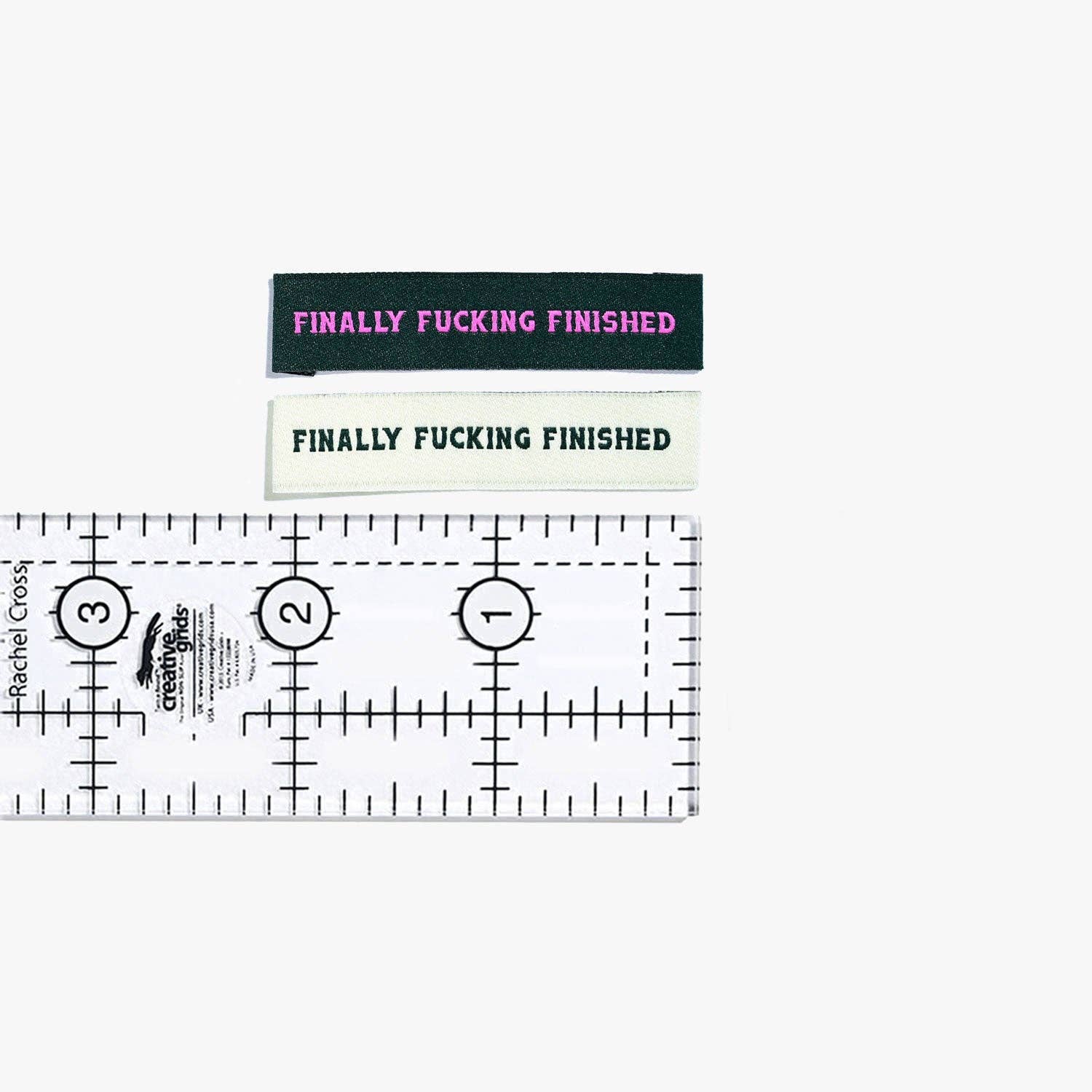 Finally Fucking Finished Woven Labels | 6 labels
