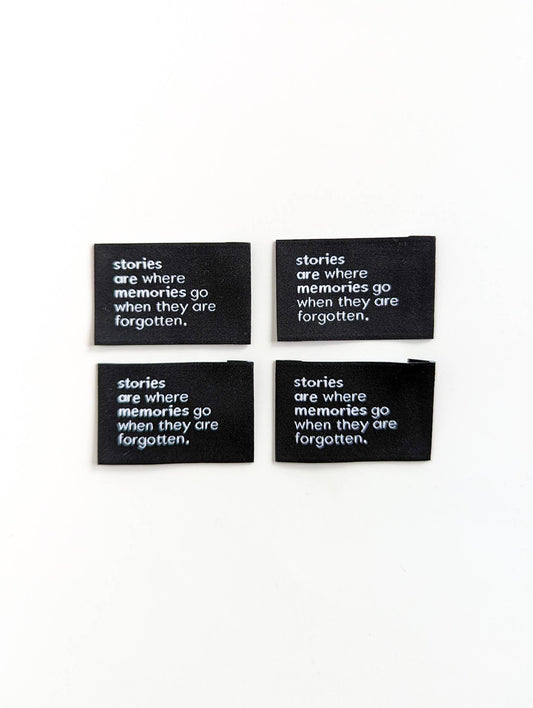 Stories Are Memories | Woven Luxe Labels