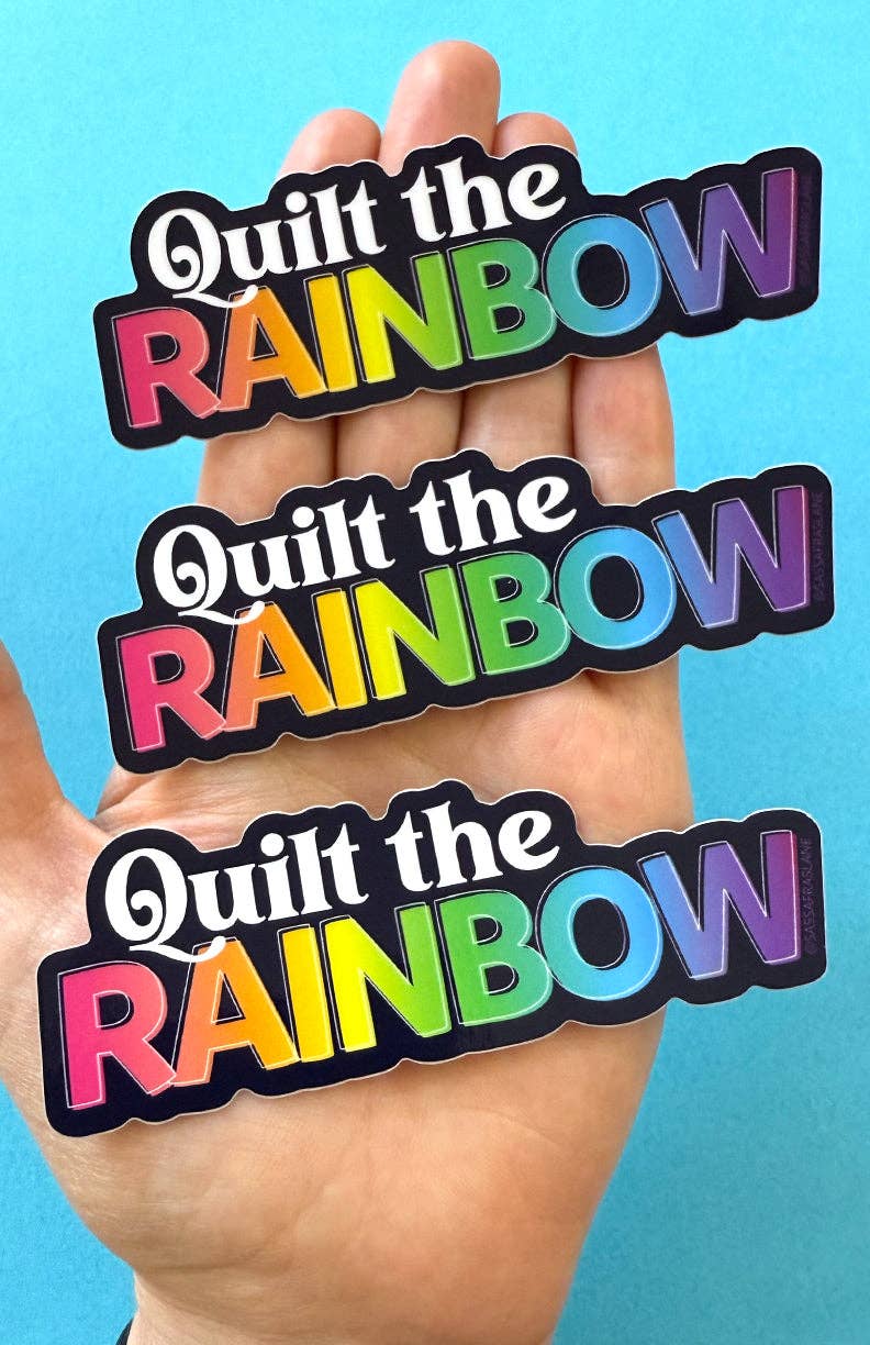 Quilt the Rainbow Sticker