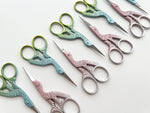 Embroidery stork scissors, small bird scissors: Peacock