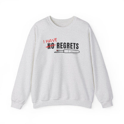 "I Have Regrets" Unisex Heavy Blend™ Crewneck Sweatshirt