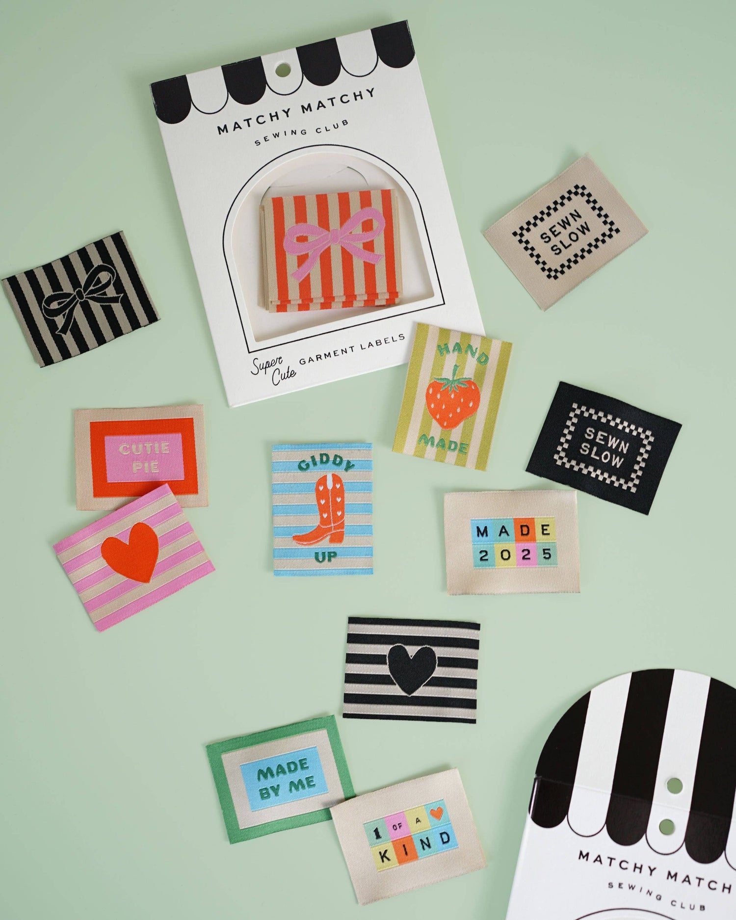 Cutie Pie Large Garment Labels: Set of 6
