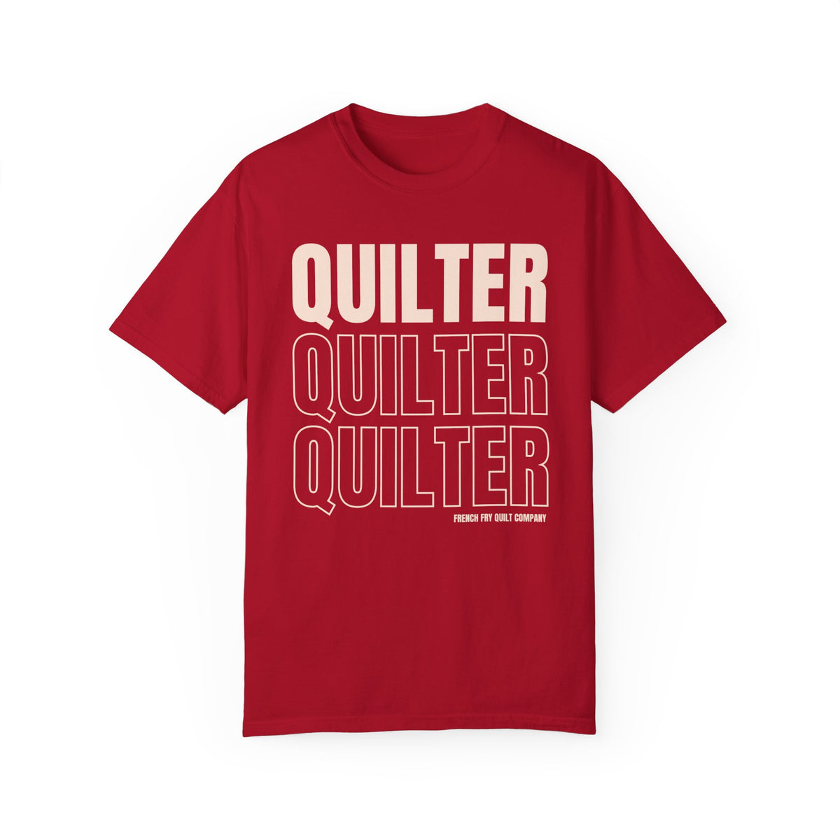 Quilter Light Soft-Washed T-shirt Red
