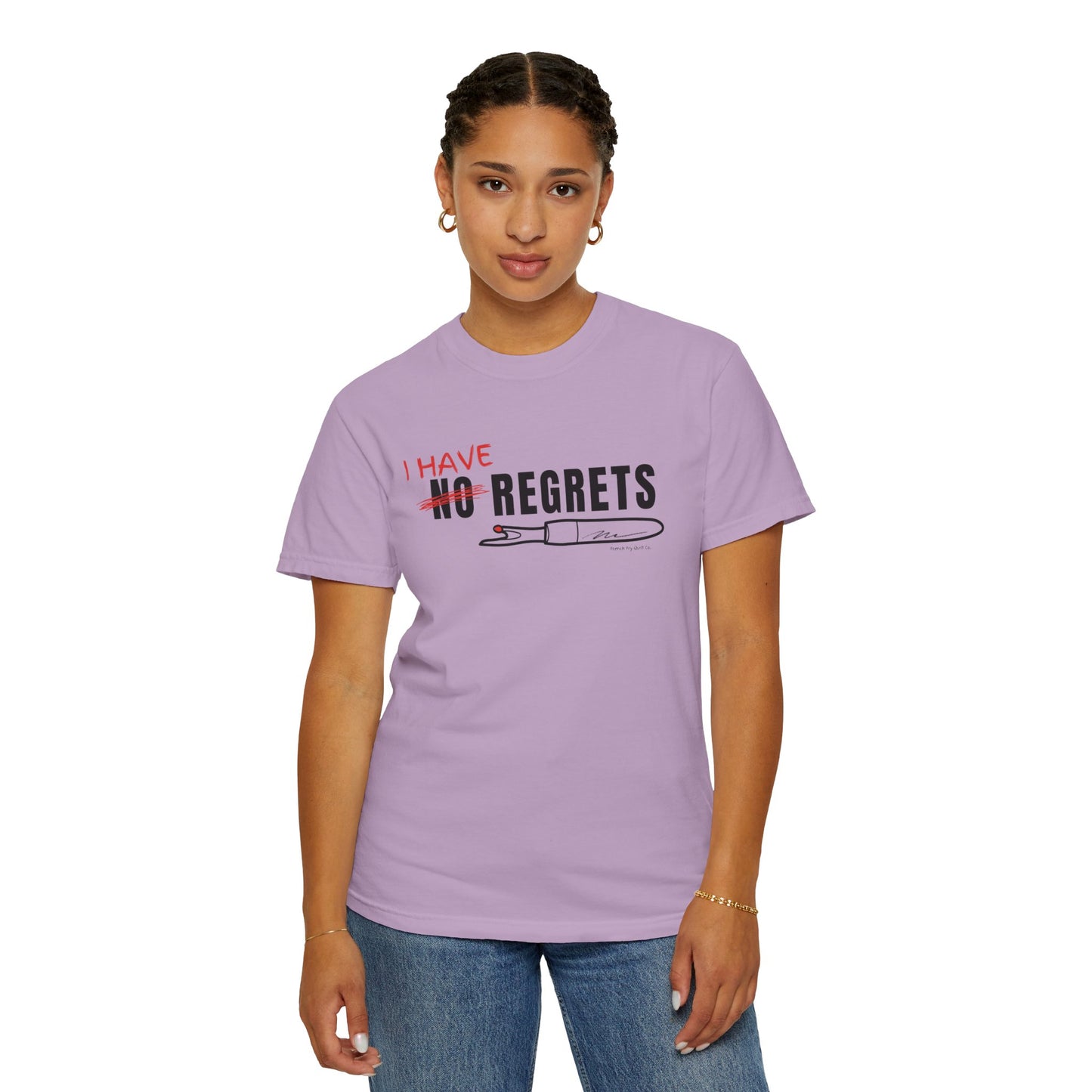 "I Have Regrets" Unisex Garment-Dyed T-shirt