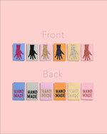Metallic Mini Hands Woven Labels | 6 labels