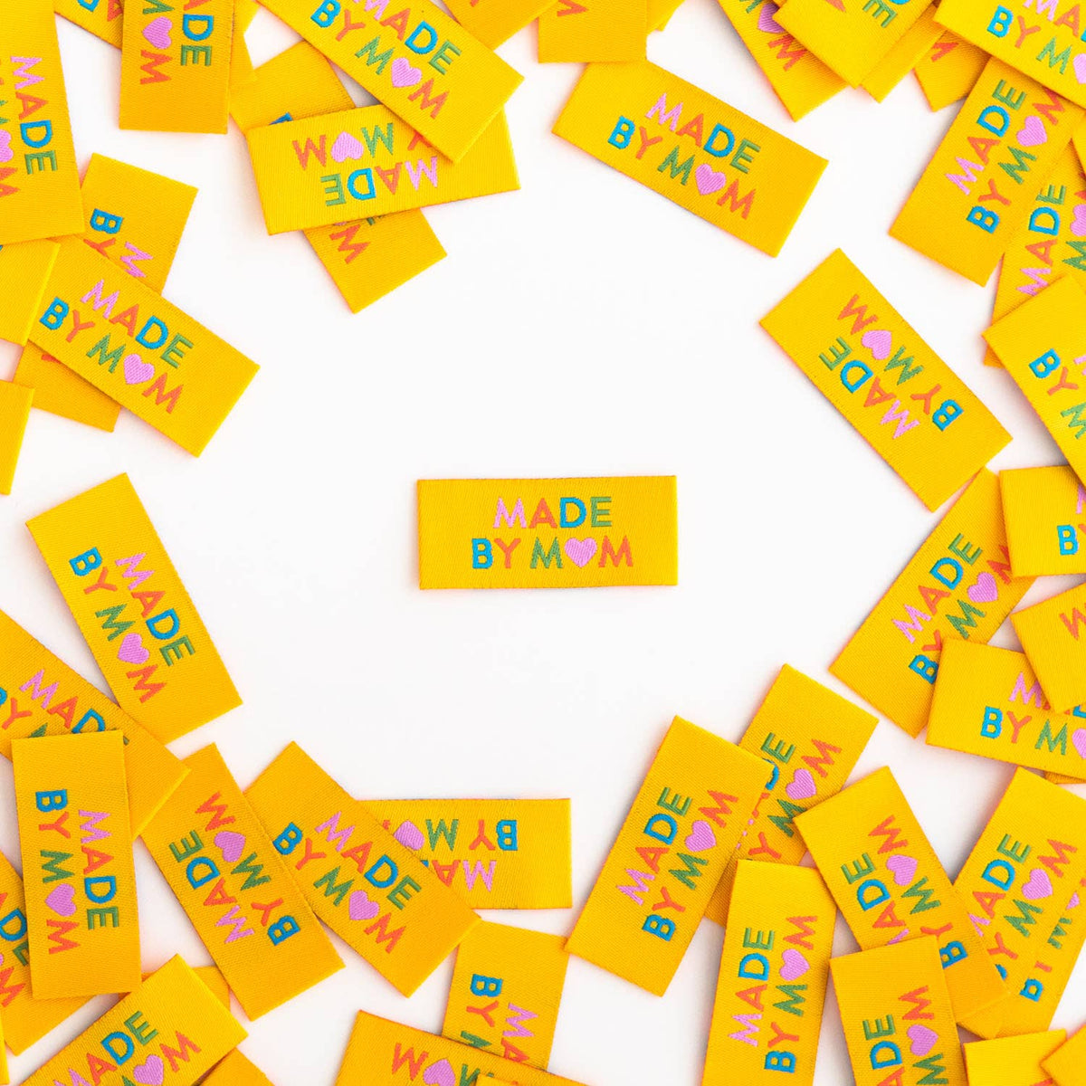 Made by Mom - Sewing Woven Clothing Label Tags