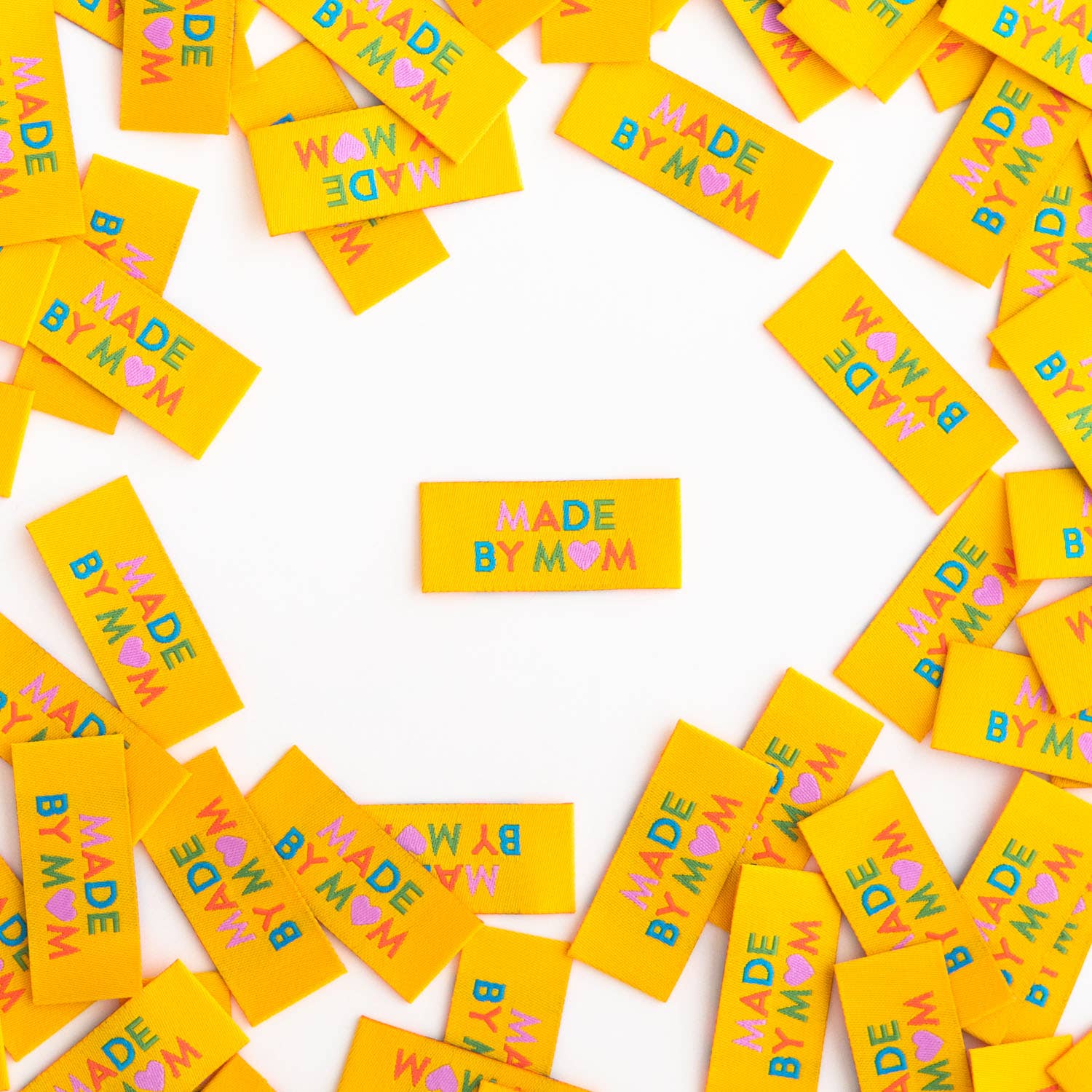 Made by Mom - Sewing Woven Clothing Label Tags