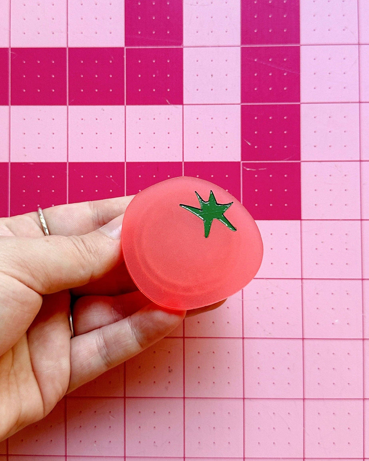 Tomato pop-up ruler handle – French Fry Quilt Company