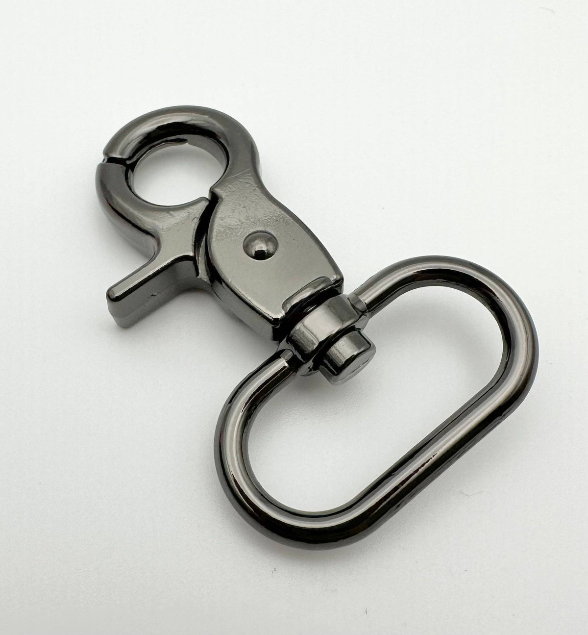 1” circle swivel clasps 2 pack: Silver