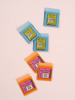 Newspaper Square Garment Labels: Multi Set of 6