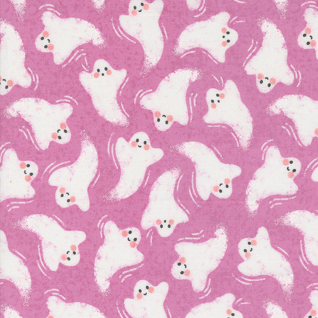 Hey Boo || Purple Haze Friendly Ghost || Cotton Quilting Fabric