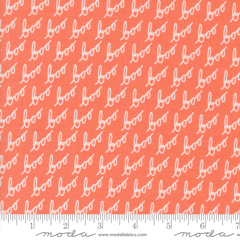 Hey Boo || Soft Pumpkin Boo || Cotton Quilting Fabric