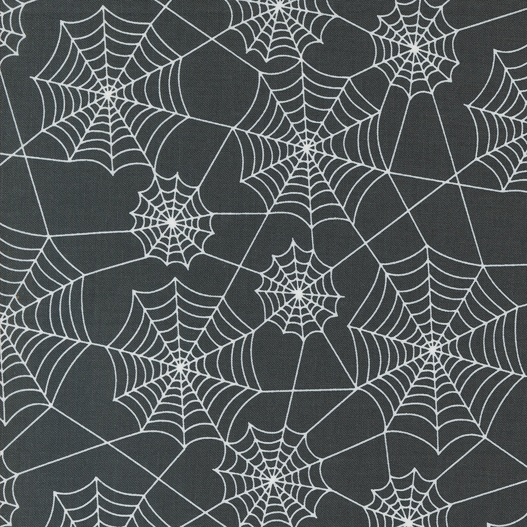 Hey Boo || Midnight Webs || Cotton Quilting Fabric